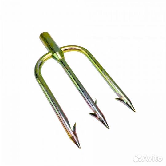 Наконечник трезубый плоский D6 мм с шипами