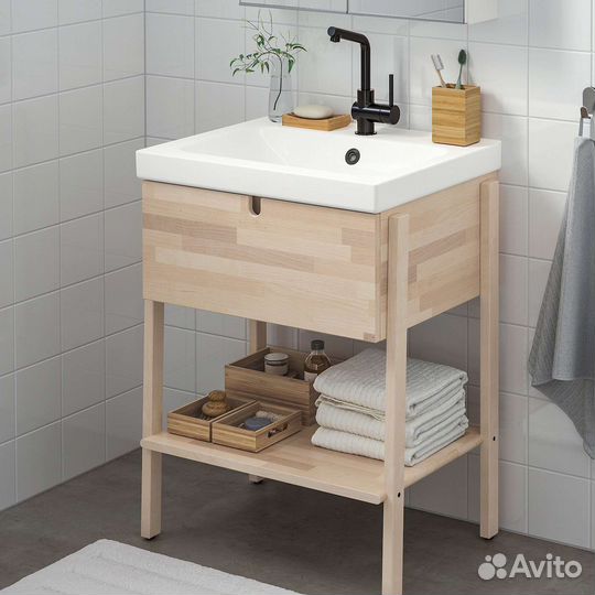 Вильто Икеа Шкаф для раковины массив березы
