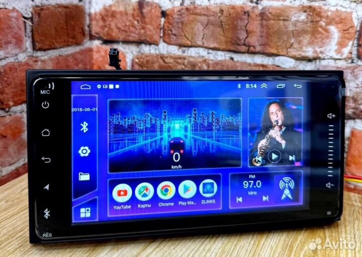 Магнитола 2 din android toyota