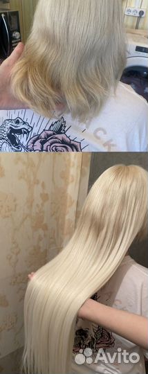 Наращивание волос модель