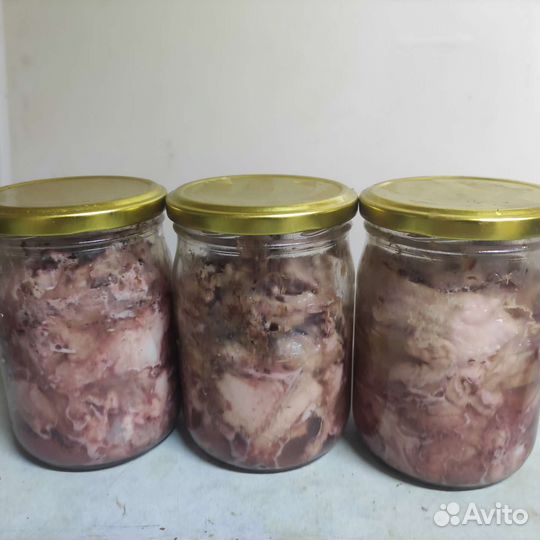 Корм животным, тушеное