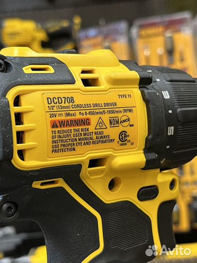 Дрель-шуруповерт dewalt DCD708B atomic