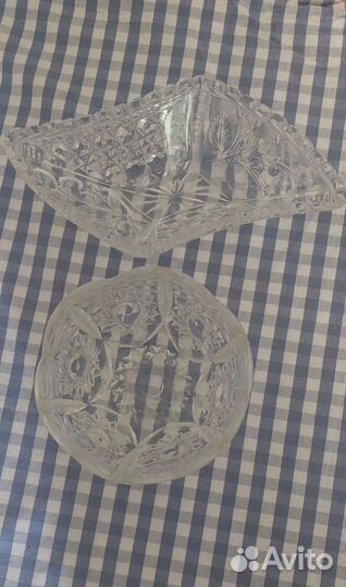 Хрустальная ваза салатник