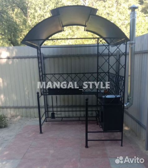 Мангал с крышей