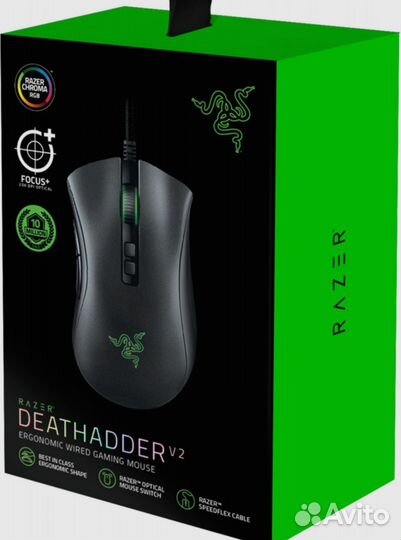 Razer Игровая мышь проводная DeathAdder V2, черный