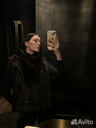 Манишка натуральная норка