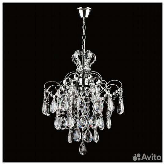 Люстра подвесная De City Бриз 4x60Вт E27 металл хр