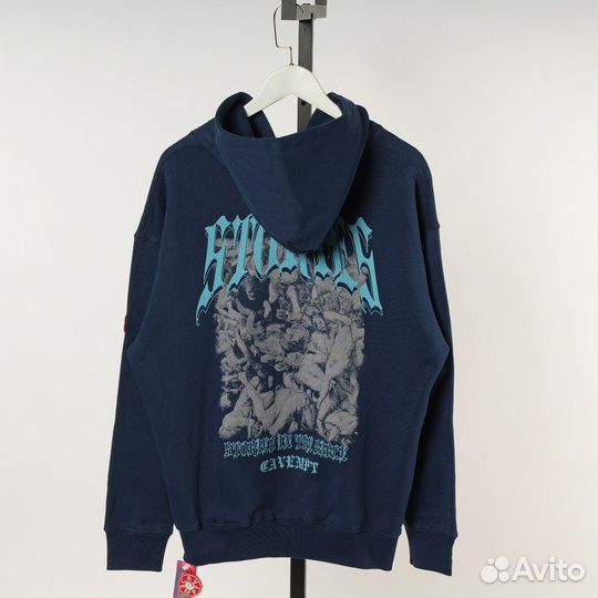 Зип худи Cav empt stories синее