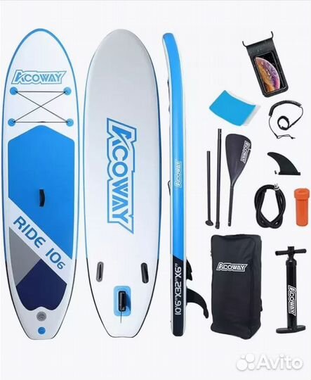 Сапборд сап борд sup surf Acoway Blue