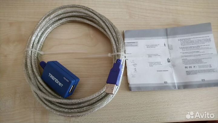 Качественный кабель USB с усилителем сигнала, 5м