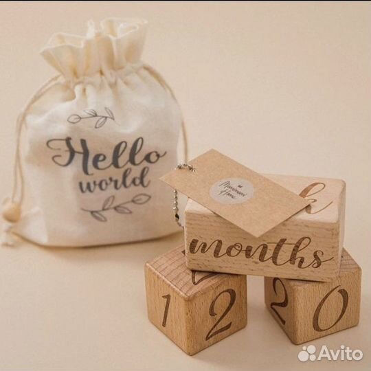 Кубики для фотосессии новорожденного