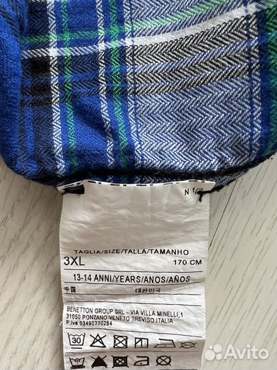Рубашка benetton 170см