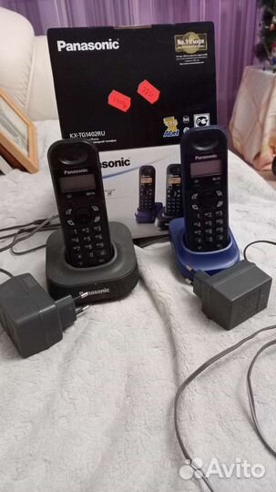 Безпроводной телефон Panasonic 2 трубки