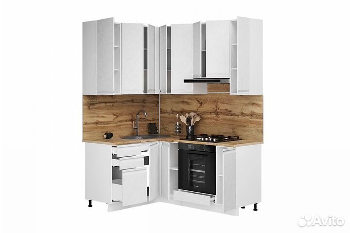 Модульная кухня Бруклин 1,4х1,8 м (Н)