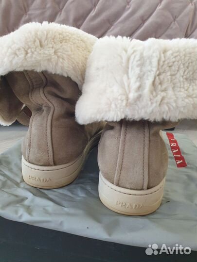 Ботинки зимние prada 37