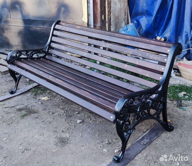 Чугунная скамья