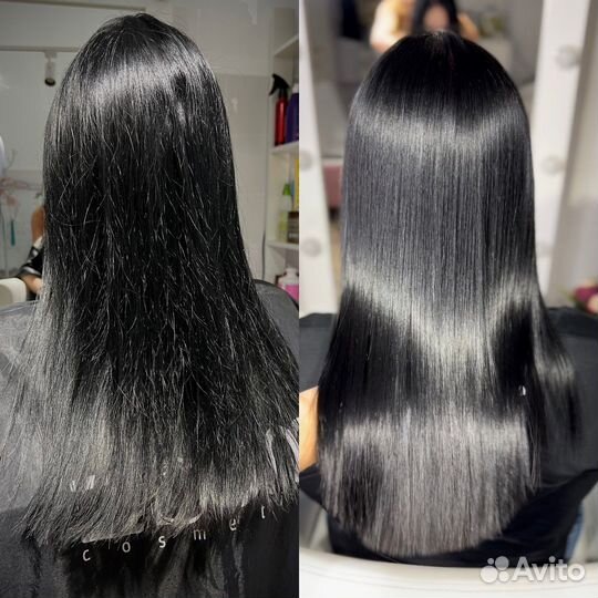 Модель на кератиновое выпрямление/ботокс для волос