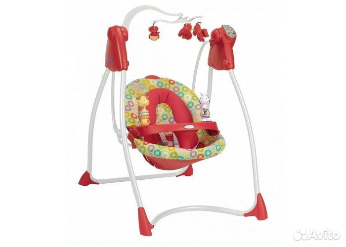 Детские электронные качели шезлонг