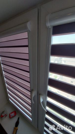 Рулонные шторы день ночь