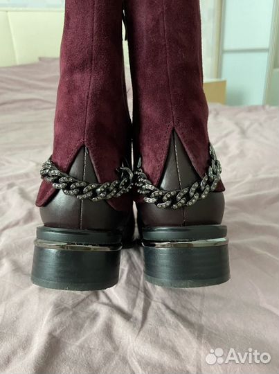 Сапоги кожаные демисезон