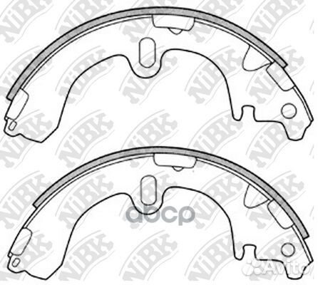 Колодки тормозные барабанные toyota corolla 1.6