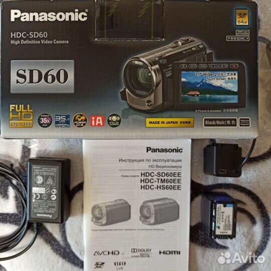 Цифровая видеокамера panasonic HDC- CD60