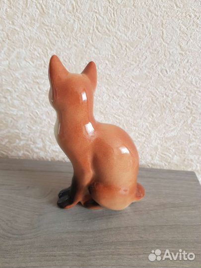 Лиса статуэтка фарфоровая СССР