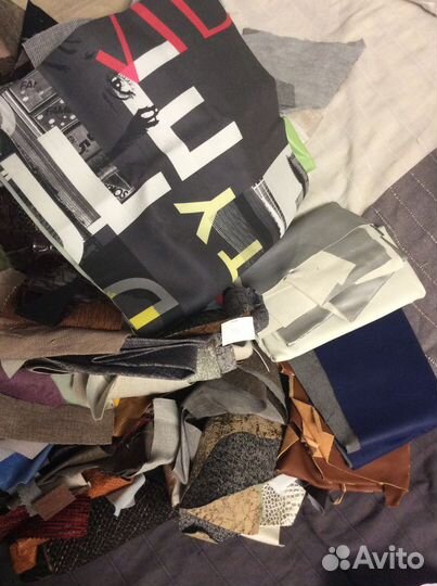 Для кукол кусочки ткани пакетом