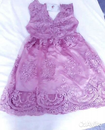 Вечернее платье пыльная роза 42-44