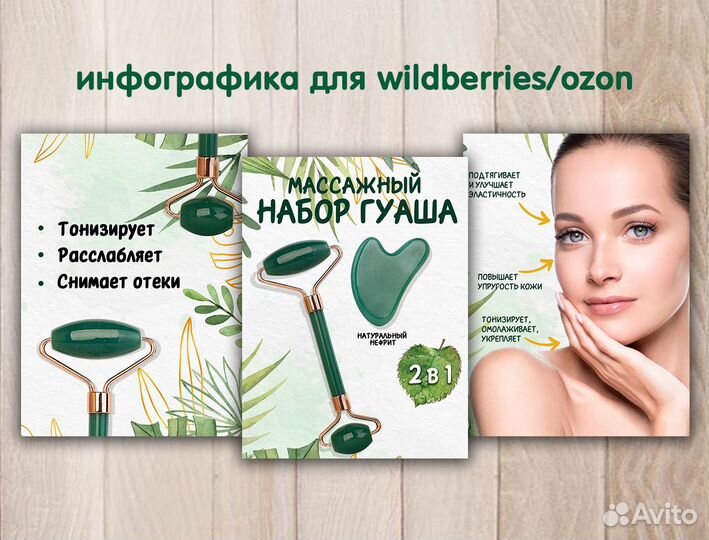 Инфографика для маркетплейсов вайлдберриз озон