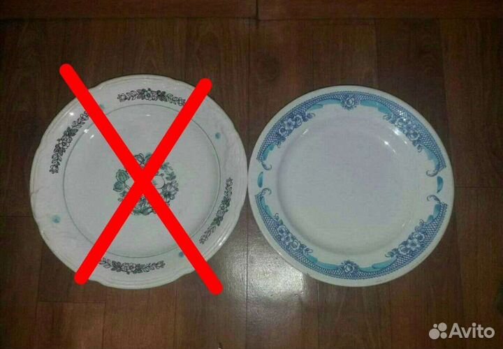Тарелки производства зик и блюдца