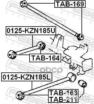 Сайлентблок рычага TAB-163 Febest