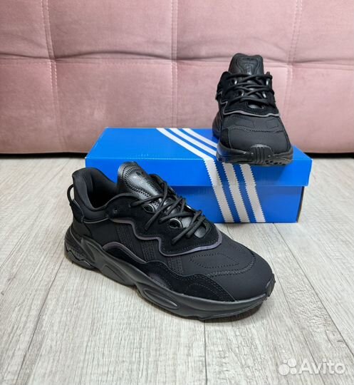 Новые черные кроссовки Adidas Ozweego Originals