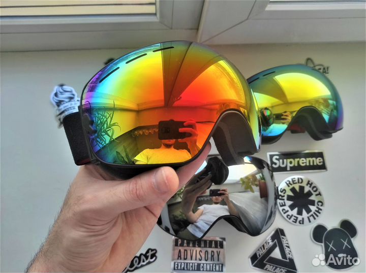 Маска горнолыжная очки для сноуборда