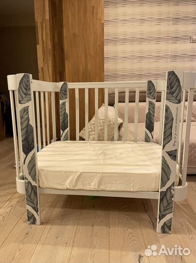 Детская кровать happy baby mommy love с матрасом