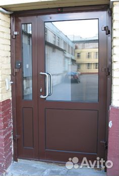 Дверь алюминий теплая