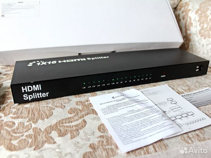 Hdmi сплиттер Invin DK1016 1x16 (Новый)