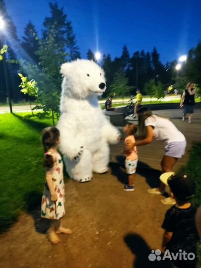 Белый мишка/ мишка Тедди поздравление