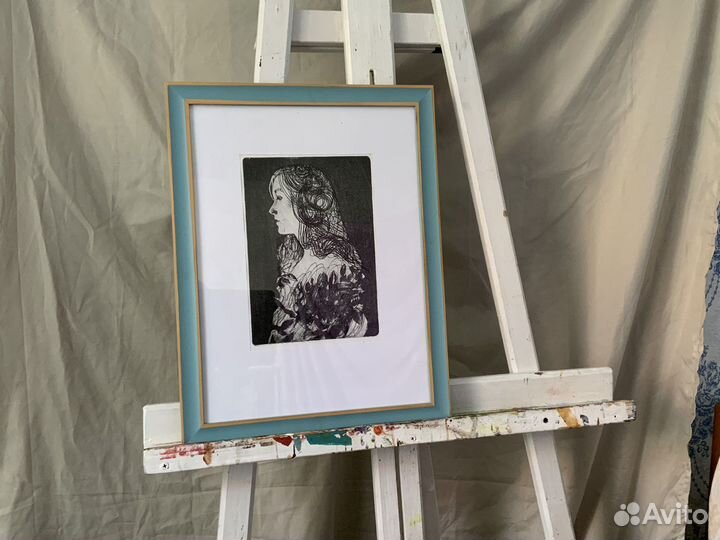 Графика. Офорт «Портрет»