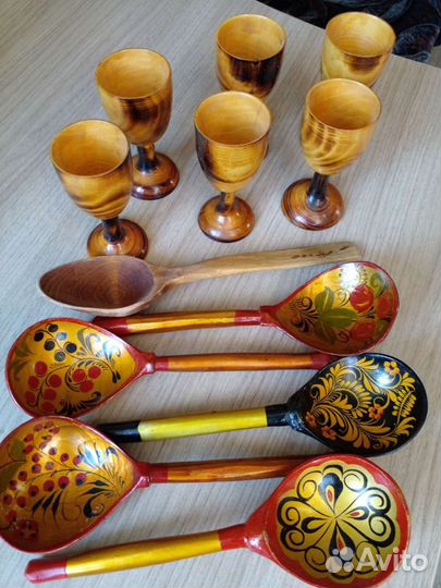 Деревянные Сувенирные Изделия 8 шт