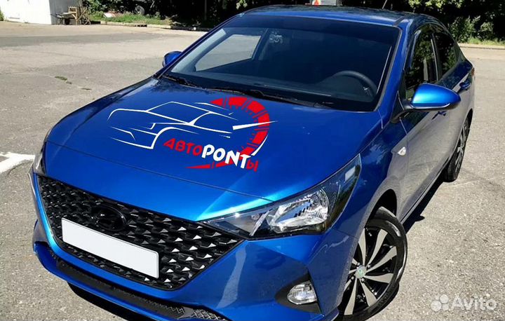 Бампер Хендай Солярис 2020- в цвет авто