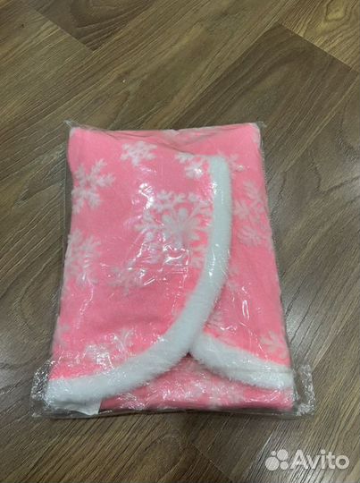 Сиденье для санок Ника меховое розовое