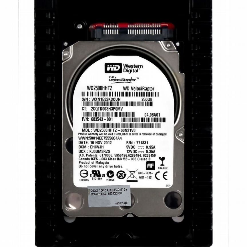 [683543-001] Жесткий Диск Hp 250gb Sata3 2,5" Hdd 683543-001