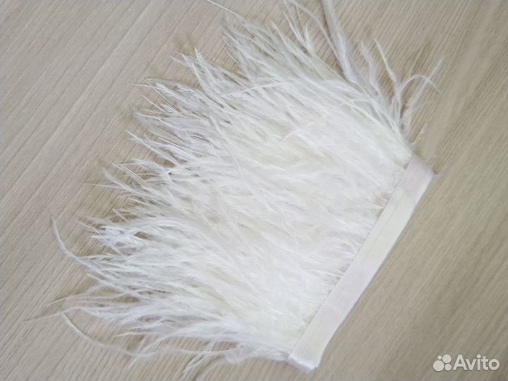 Перья страуса на ленте