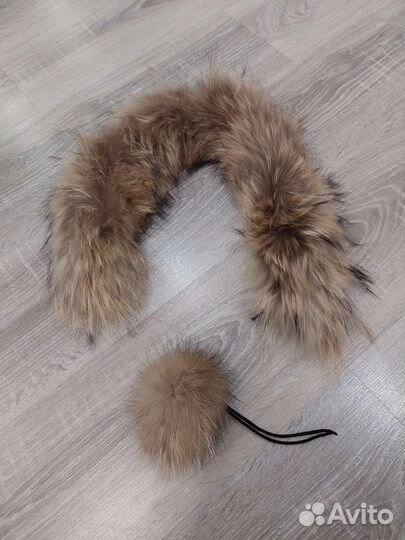 Воротник+помпон