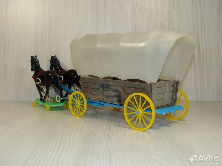 Индейцы и ковбои гдр. N 403D Фургон с возницей 5