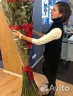 Высокие розы Доставка цветов