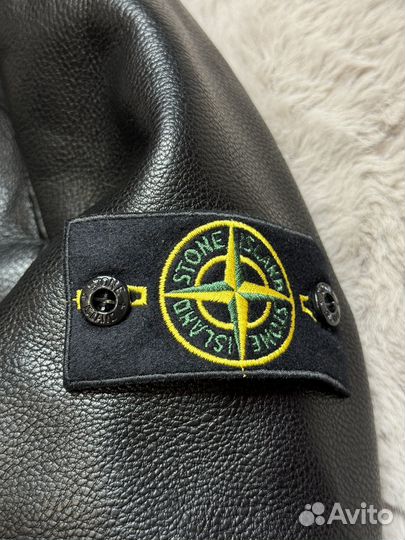 Кожаная куртка Stone Island (Оригинал Legit)