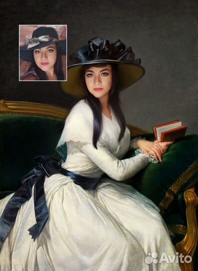 Портрет на холсте