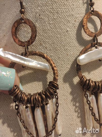 Серьги Ручная работа
